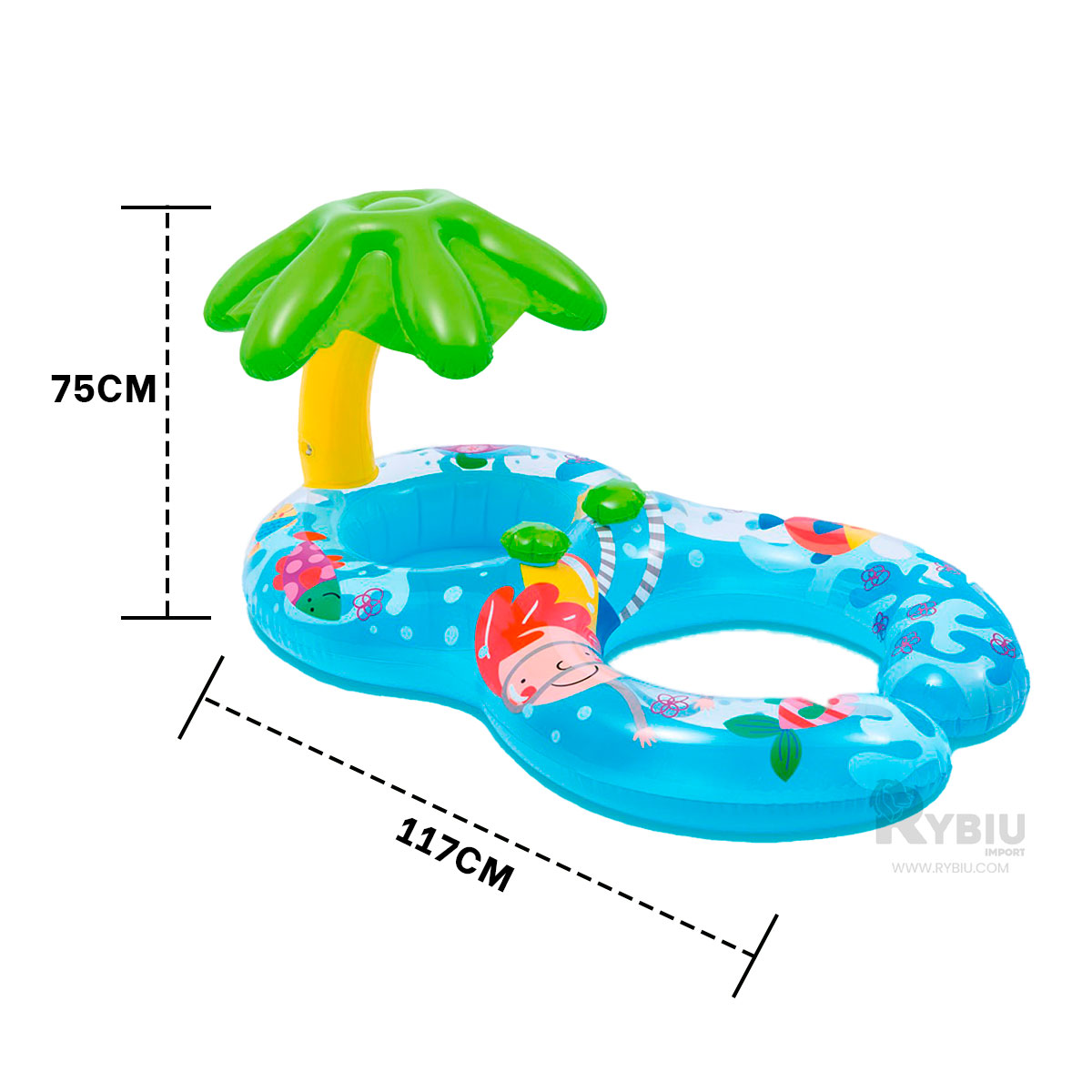 BOYA DE ESTANQUE CON PROTECCION DE PEQUEÑOS Y+GIFT STICKERS - 5