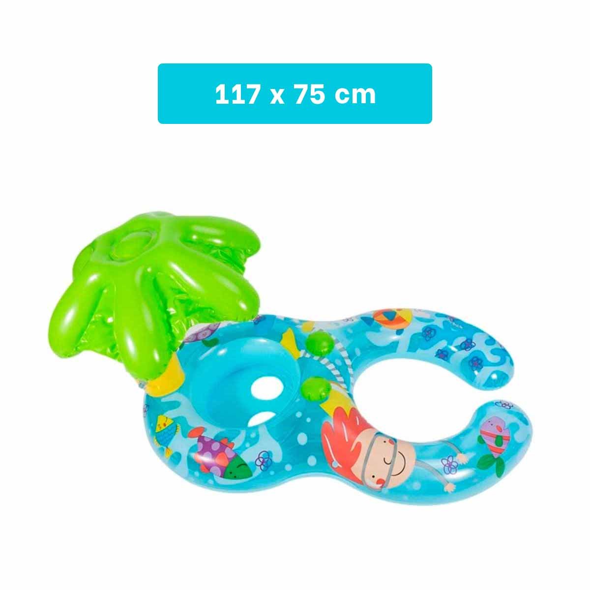 PRODUCTO INFANTIL PARA BEBE 117X 75 CM PARA FLOTACION EN AGUA SEGURA Y+LIGAS REGALO - 4