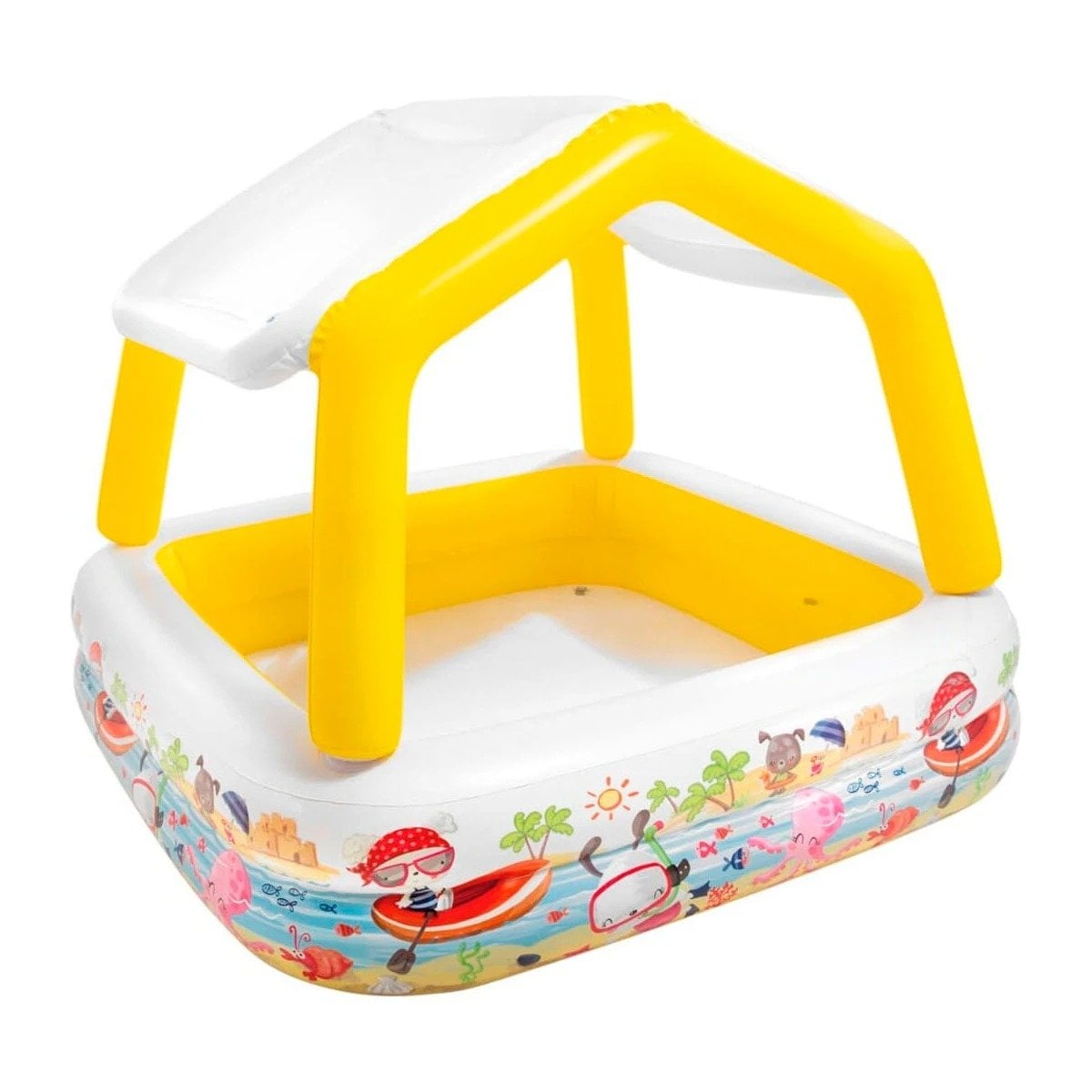 REFRESCO ACUATICO INFLABLE CON TOLDO DESMONTABLE PARA JARDIN HOGAR DIARIO Y+LIGAS REGALO - 3