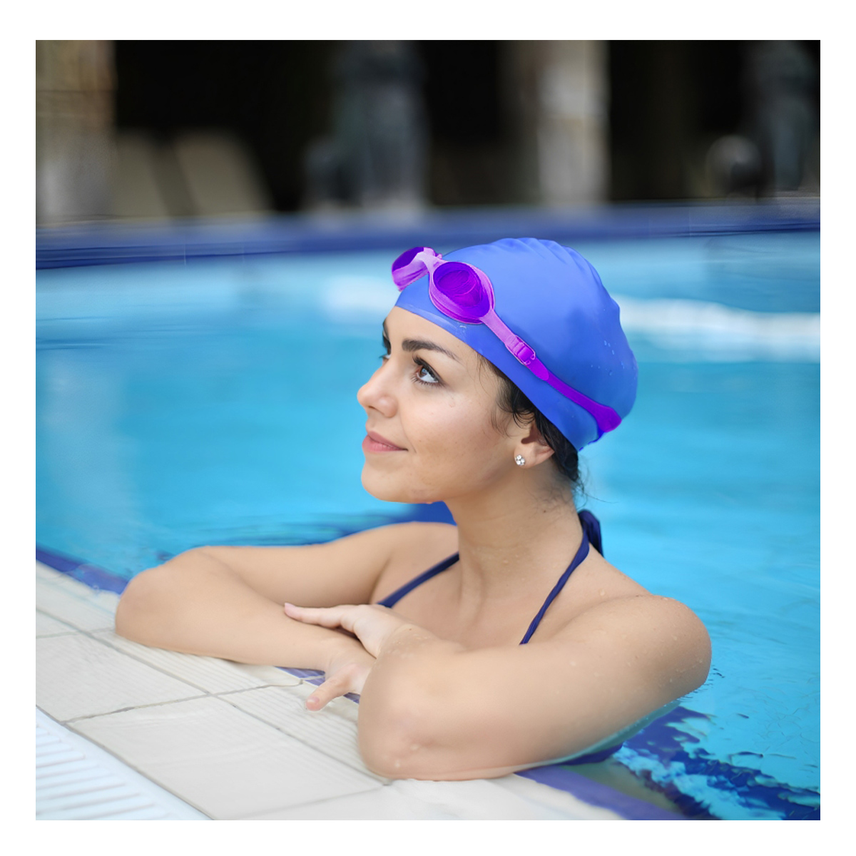 GAFAS NATACIÓN RYBIU MG-F268A ERGONOMICOS NIÑOS MORADO + REGALO AGENDITA - 1