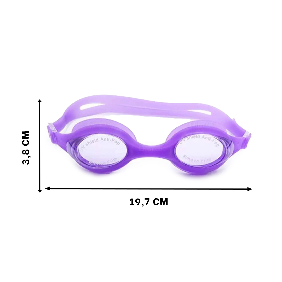 GAFAS NATACIÓN RYBIU MG-F268A ERGONOMICOS NIÑOS MORADO + REGALO AGENDITA - 5