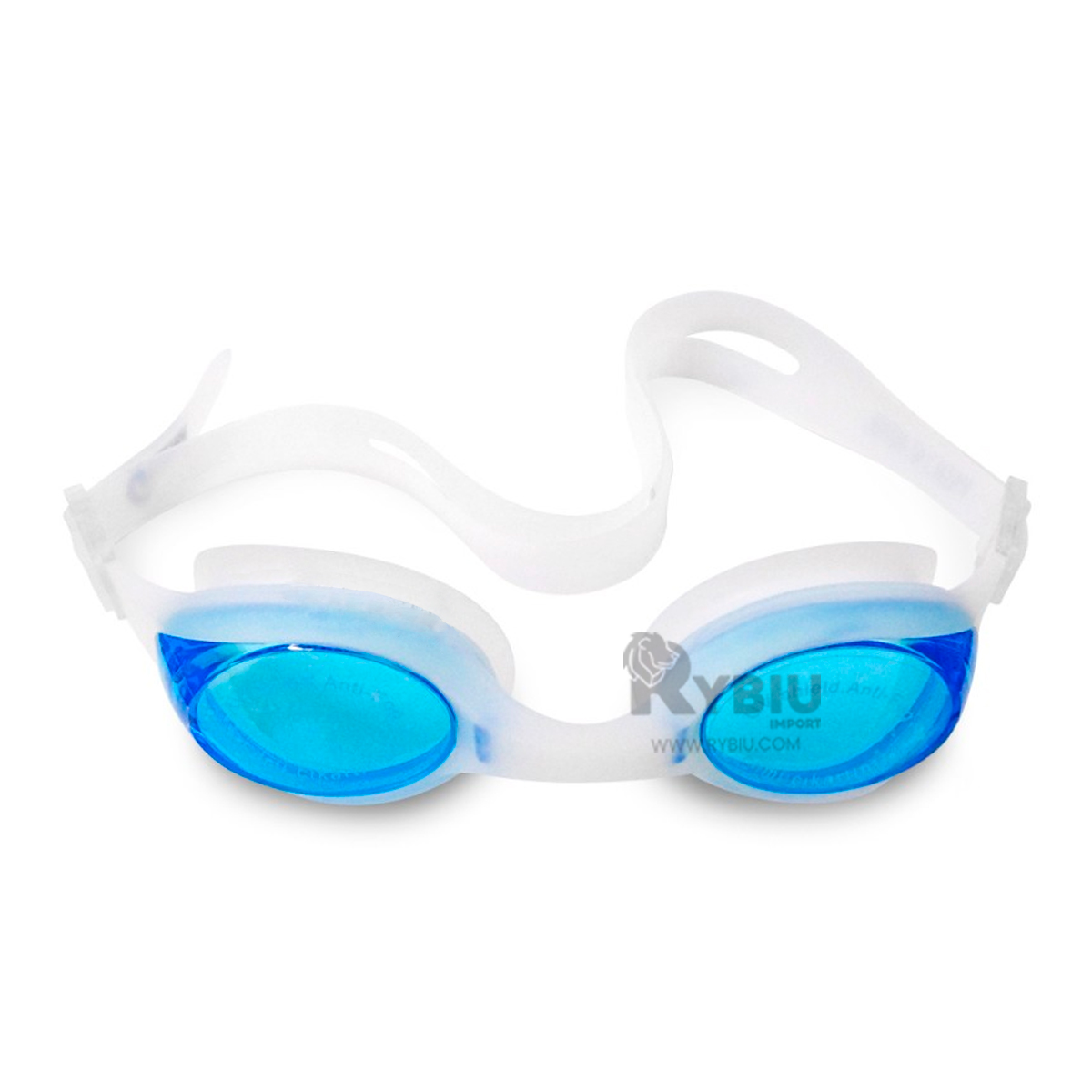 GAFAS NATACION RYBIU MG-FD590 CELESTE EFICIENTES + REGALO LIGAS PEINAR - 2