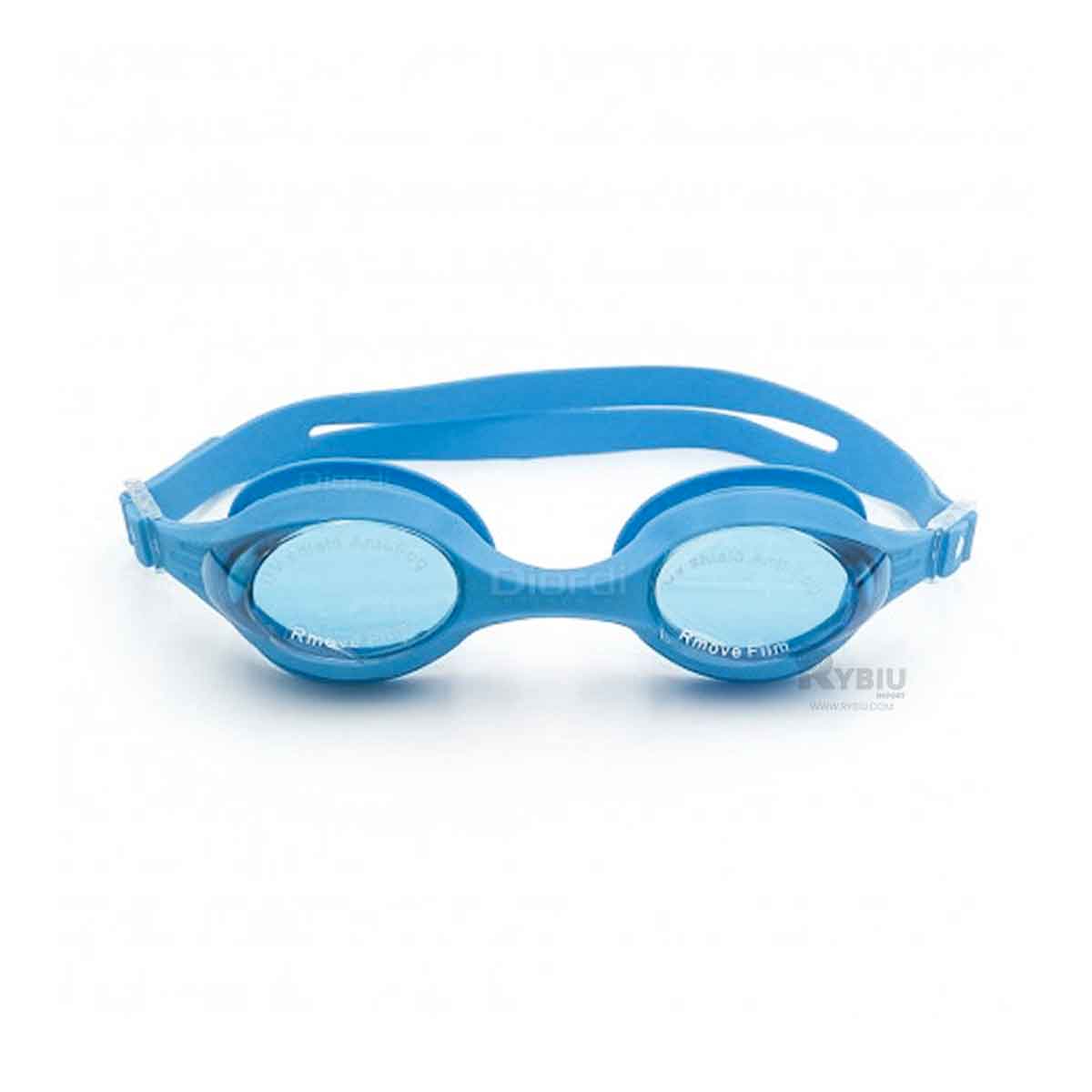 GAFAS NATACION RYBIU MG-F268A CELESTE EFICIENTES + REGALO LIGAS PEINAR - 2