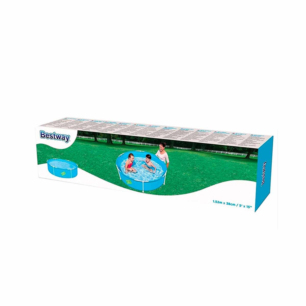 PILETA INFANTIL 152X38 CM ESTRUCTURA FIRME PARA JUEGOS DE AGUA EN CASA Y+LIGAS REGALO - 3