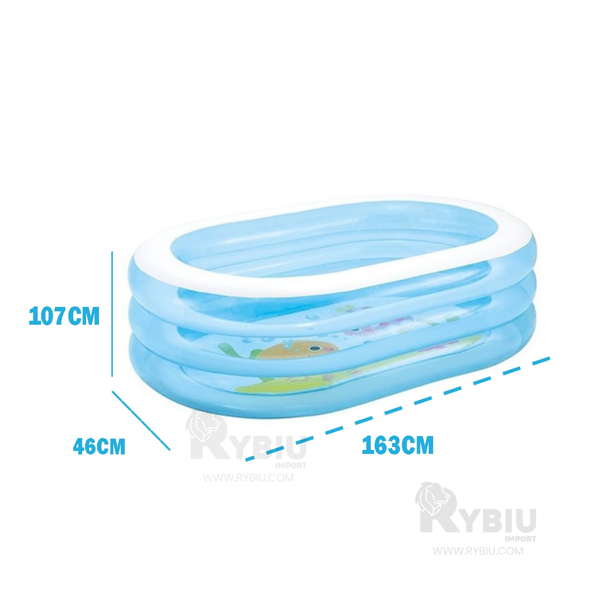 PILETA RESISTENTE PARA EXTERIORES Y+REGALO LIGAS PARA PEINAR - 5