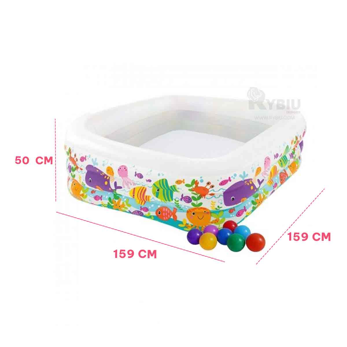 ALBERCA COMODA Y VERSATIL PARA NIÑOS Y+REGALO STICKERS - 5