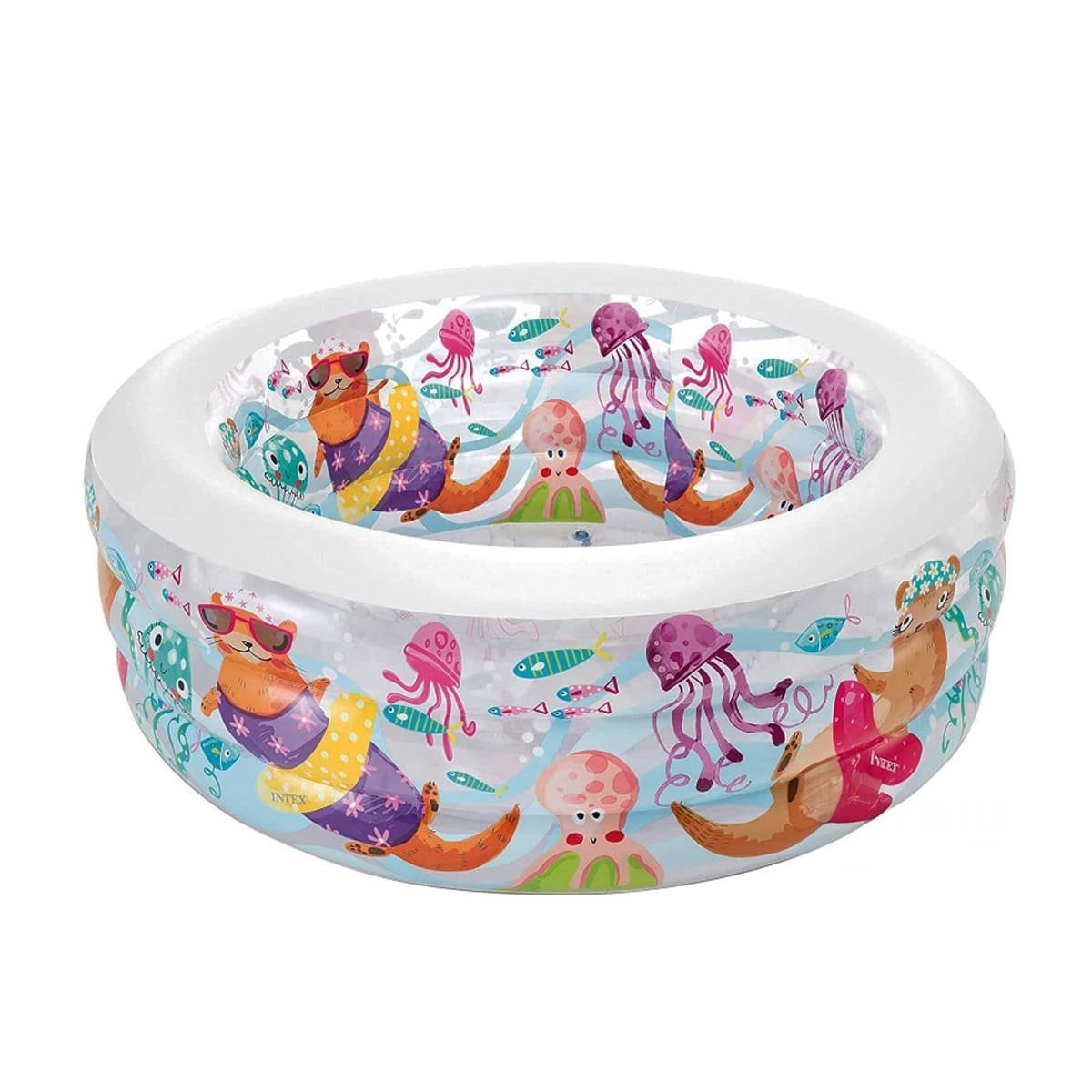 CENTRO DE JUEGOS ACUATICOS INFANTIL REDONDO 152 X 56 CM PARA EXTERIORES Y+LIGAS REGALO - 3