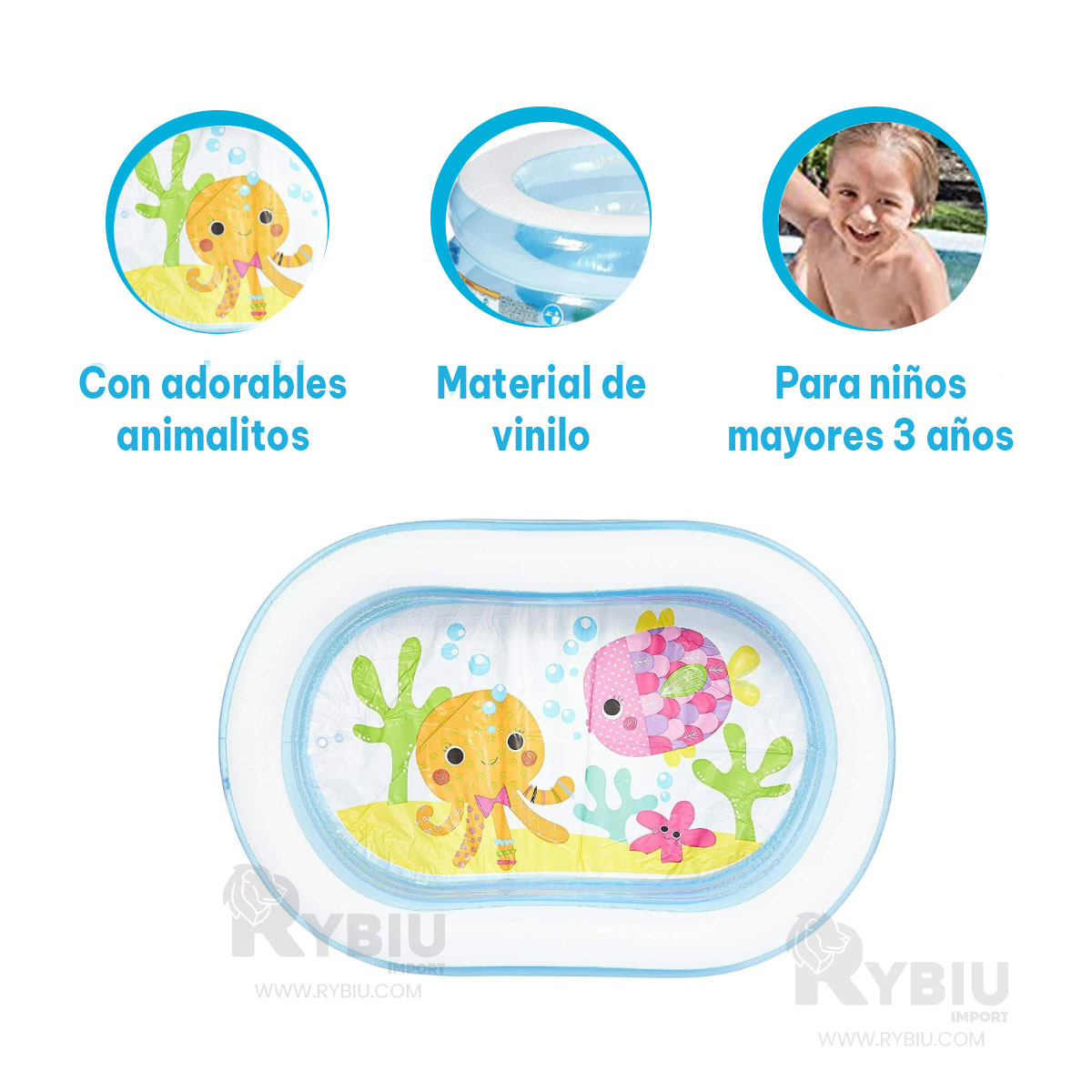 ALBERCA INFLABLE Y TRANSPORTABLE DE JARDIN Y+REGALO AGENDITA - 3
