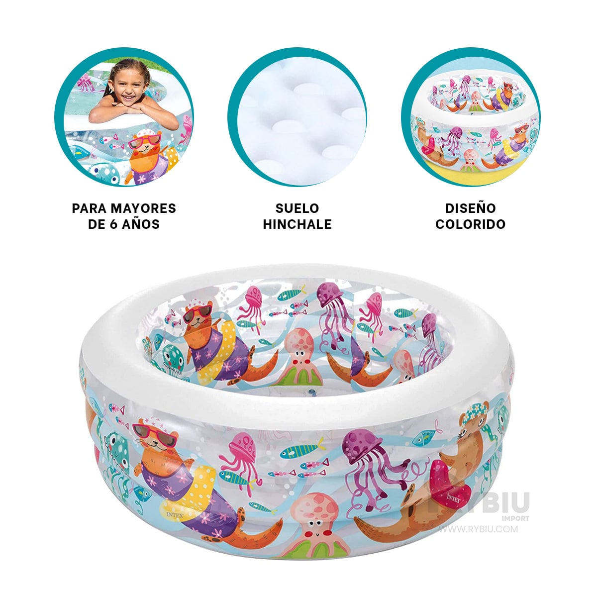 PISCINA PARA RELAJACION TOTAL EN LA PLAYA Y+PAPEL DE REGALO - 3
