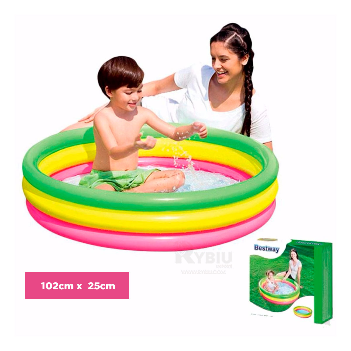 PILETA BONITA PARA EXTERIORES Y+REGALO LIGAS PARA PEINAR - 2