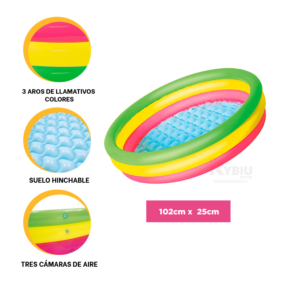 ALBERCA INFLABLE Y TRANSPORTABLE DE JARDIN Y+REGALO AGENDITA - 1