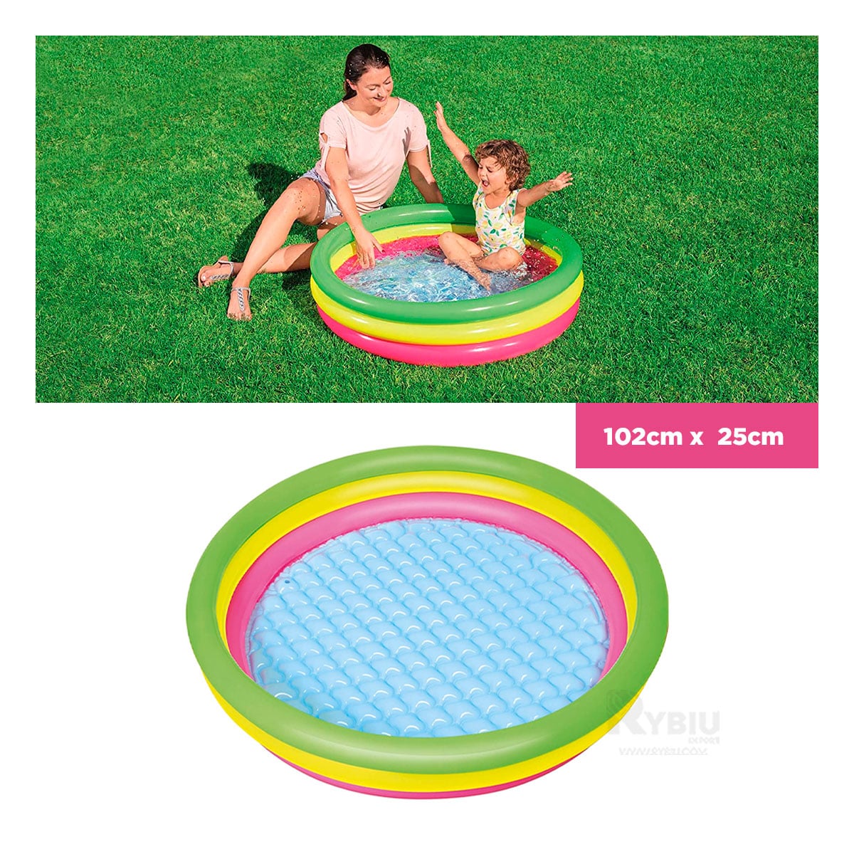 PILETA CON ESPACIO AMPLIO Y ELEGANTE Y+BANDERITAS ADHESIVAS - 5