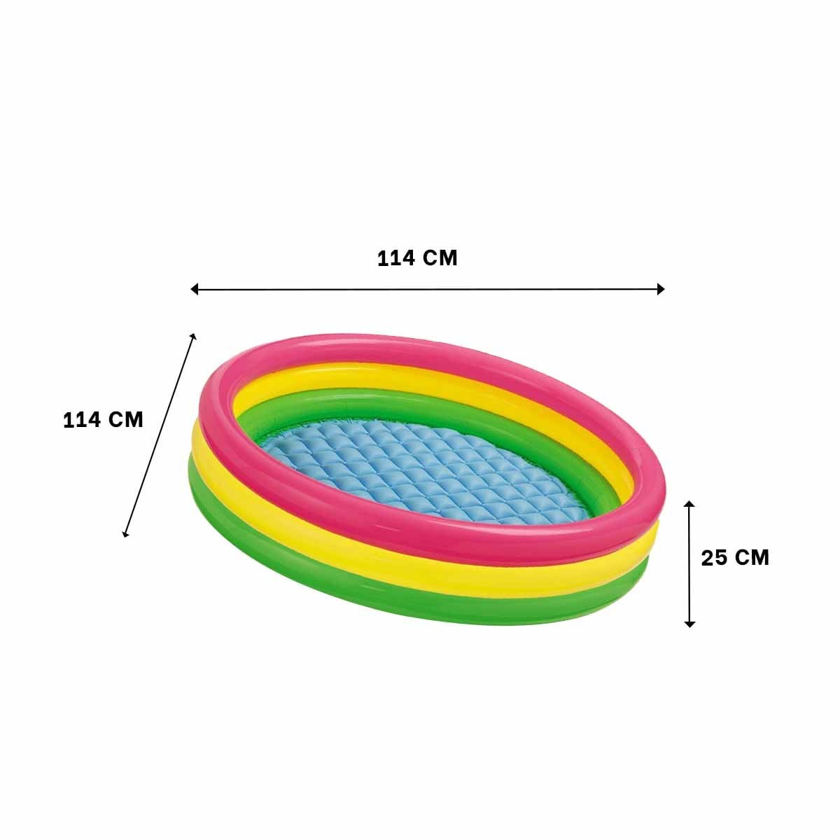 ZONA INFANTIL ARCOIRIS INFLABLE CON 114 X 25 CM PARA PATIO DEL HOGAR Y+POST IT - 4