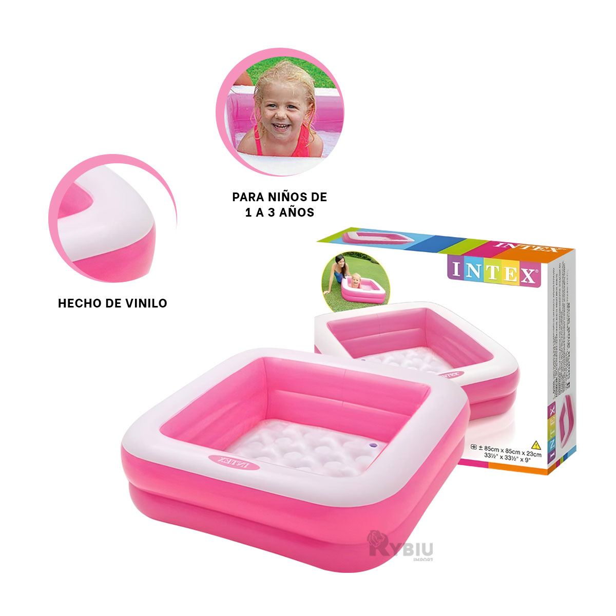 PISCINA PARA RELAJACION TOTAL EN ROSADO Y+PAPEL DE REGALO - 3