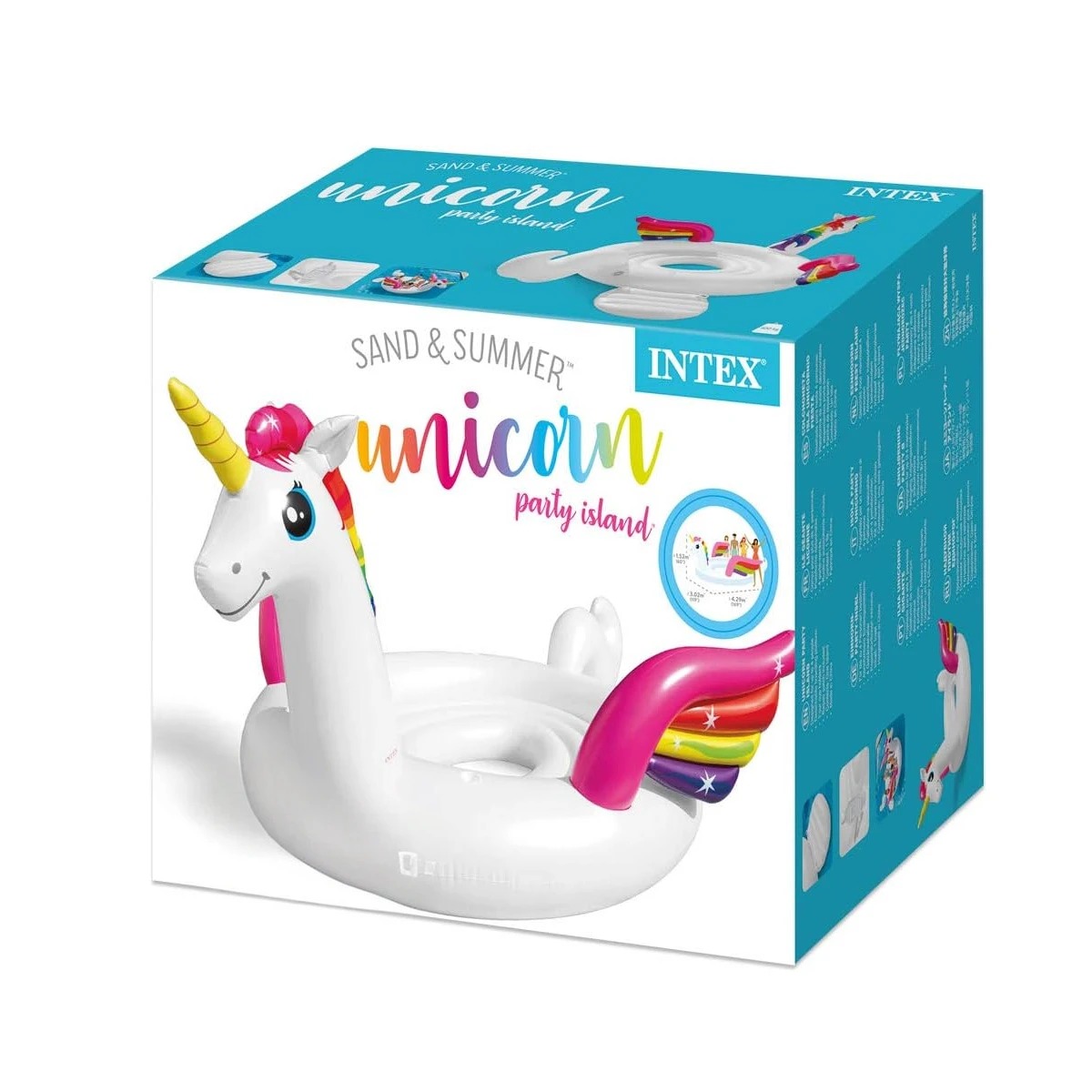 BALSA AVENTURA CON ASAS EN UNICORNIO Y+BANDERITAS ADHESIVAS - 2