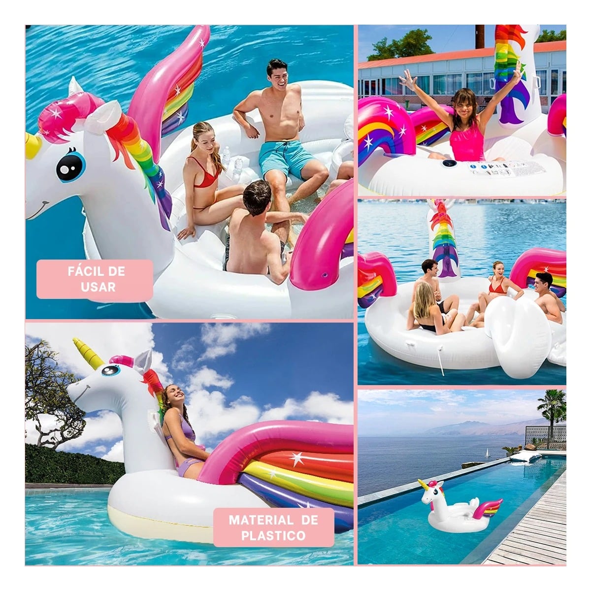 BALSA AVENTURA CON ASAS EN UNICORNIO Y+BANDERITAS ADHESIVAS - 4