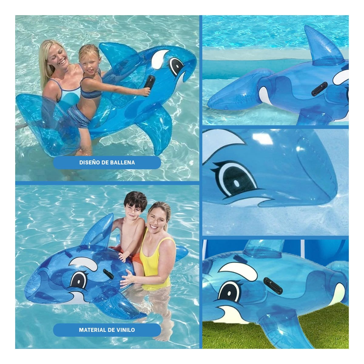 ELEMENTO RECREATIVO ACUATICO PARA VERANO CON DISENO MARINO Y+LIGAS REGALO - 5