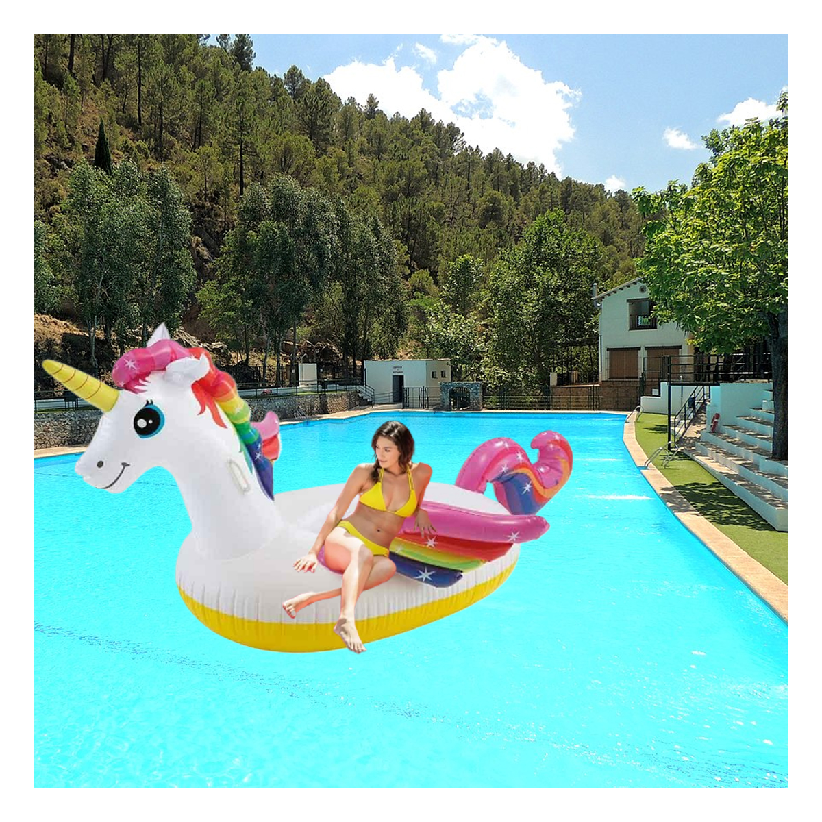 FLOTADOR PARA REUNIONES EN UNICORNIO Y+ENVOLTORIO DE REGALO - 1
