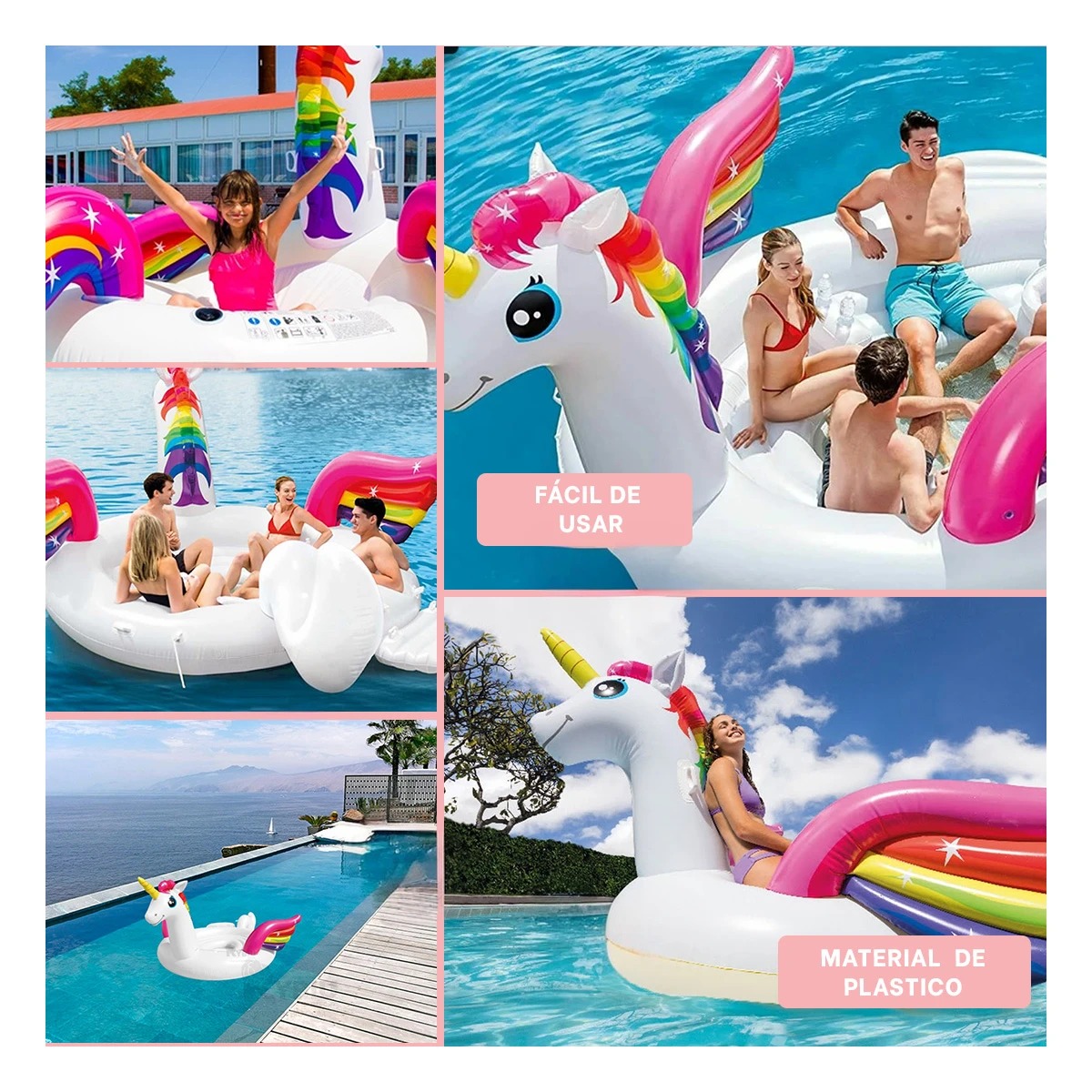 FLOTADOR PARA PISCINA VERANO EN UNICORNIO Y+GIFT STICKERS - 3