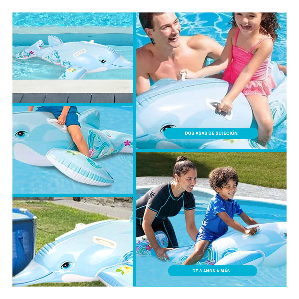 BALSA AVENTURA CON ASAS EN DELFIN Y+BANDERITAS ADHESIVAS - 4