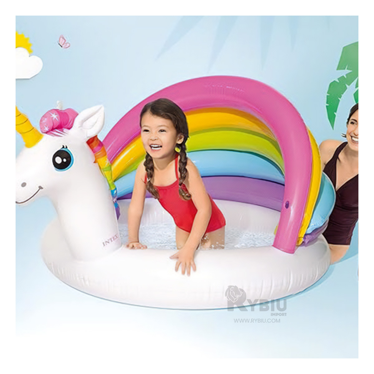 ALBERCA CON DISEÑO MODERNO EN UNICORNIO Y+GIFT STICKERS - 3