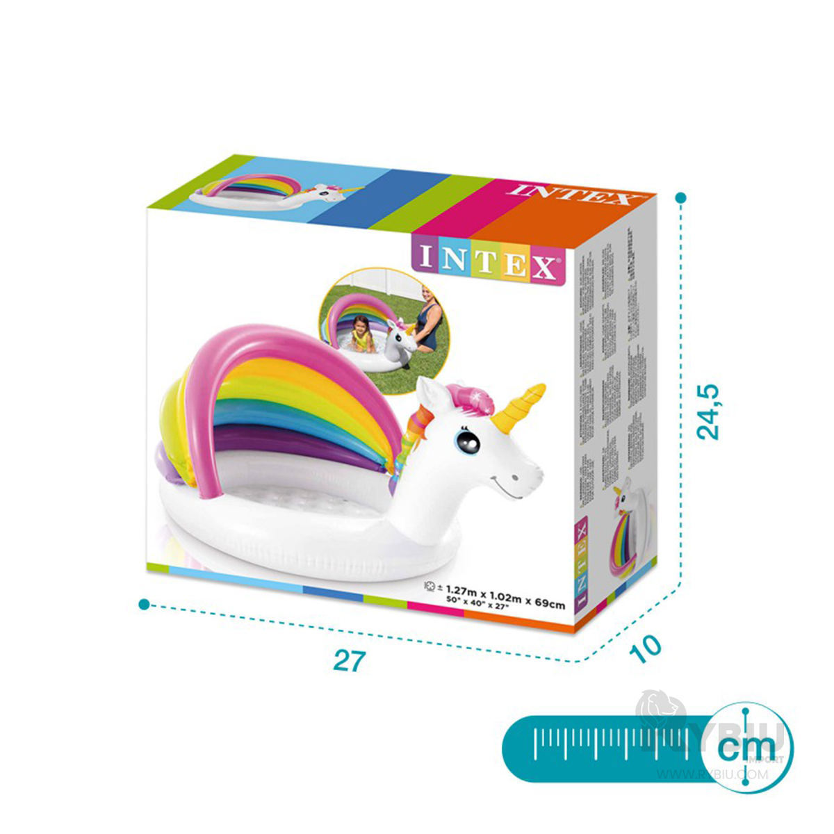 ALBERCA CON DISEÑO MODERNO EN UNICORNIO Y+GIFT STICKERS - 5