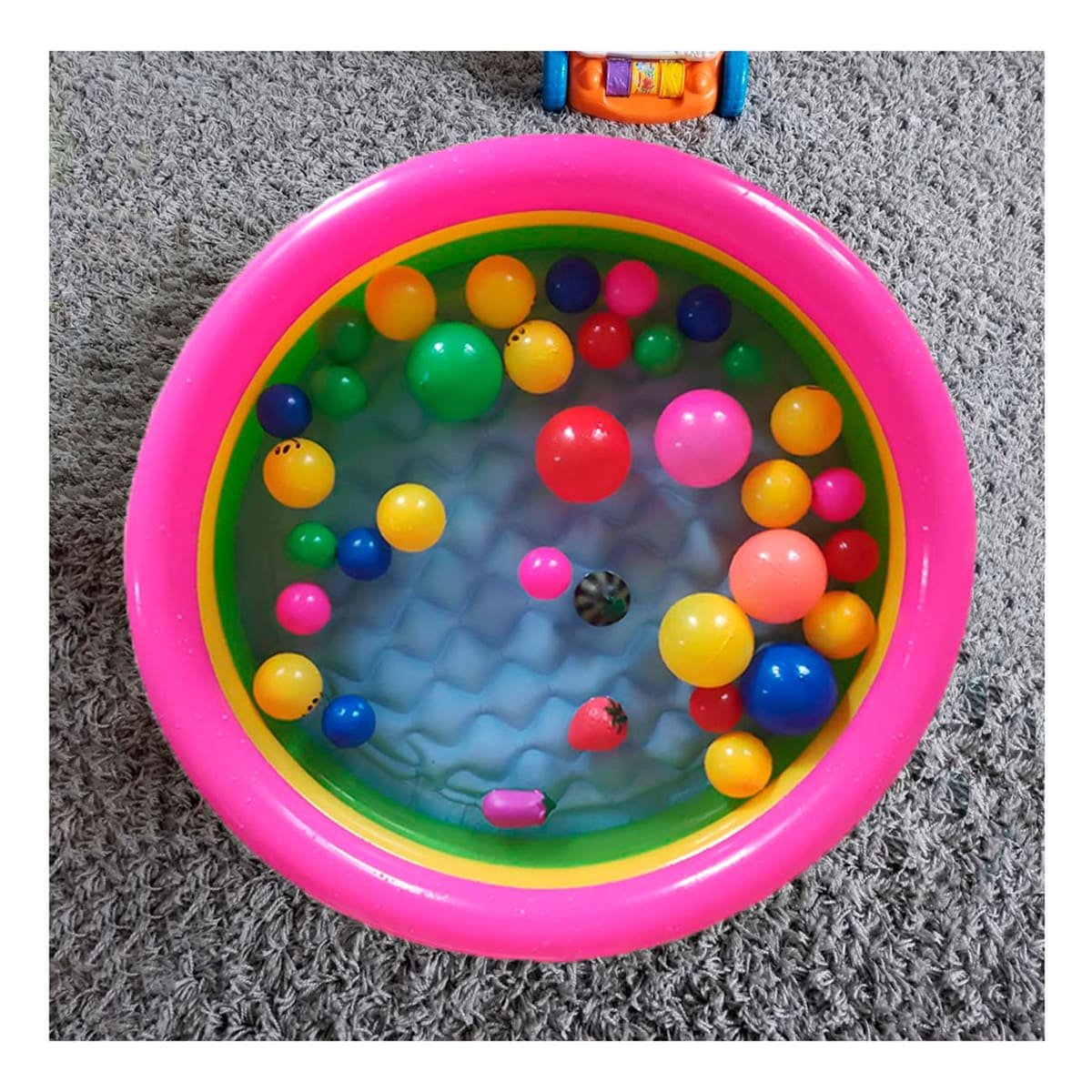 CHAPOTEADERO ARCOIRIS INFLABLE INFANTIL 86 X 25 CM PARA VERANO EN CASA Y+REGALO STICKER - 2