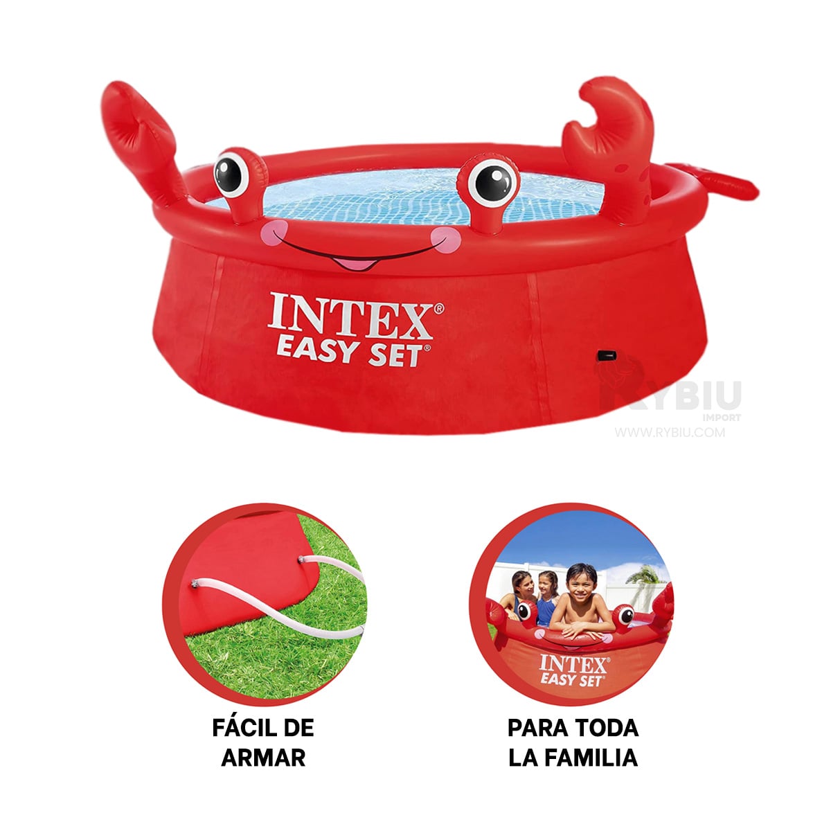 PILETA JUVENIL CON ESPACIO AMPLIO Y+BANDERITAS ADHESIVAS - 2