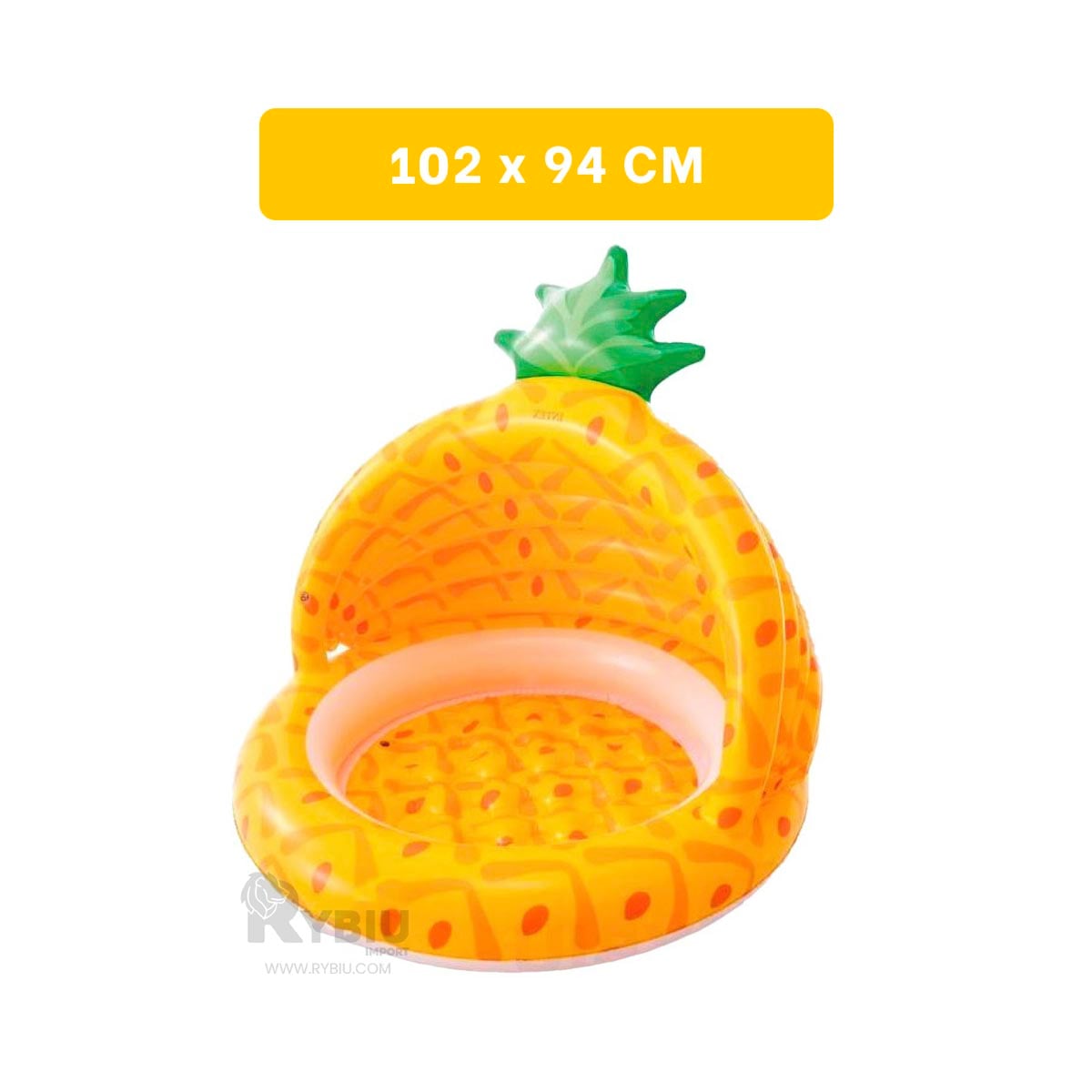 PILETA CON ESPACIO AMPLIO EN PIÑA Y+BANDERITAS ADHESIVAS - 5