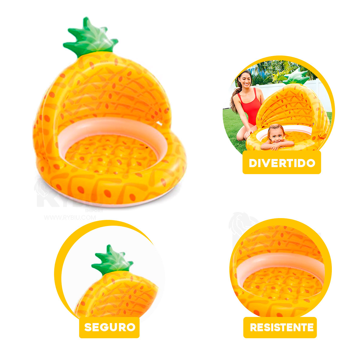 ALBERCA DE DIAS SOLEADOS PARA NENES PIÑA Y+GIFT MINIAGENDA - 4