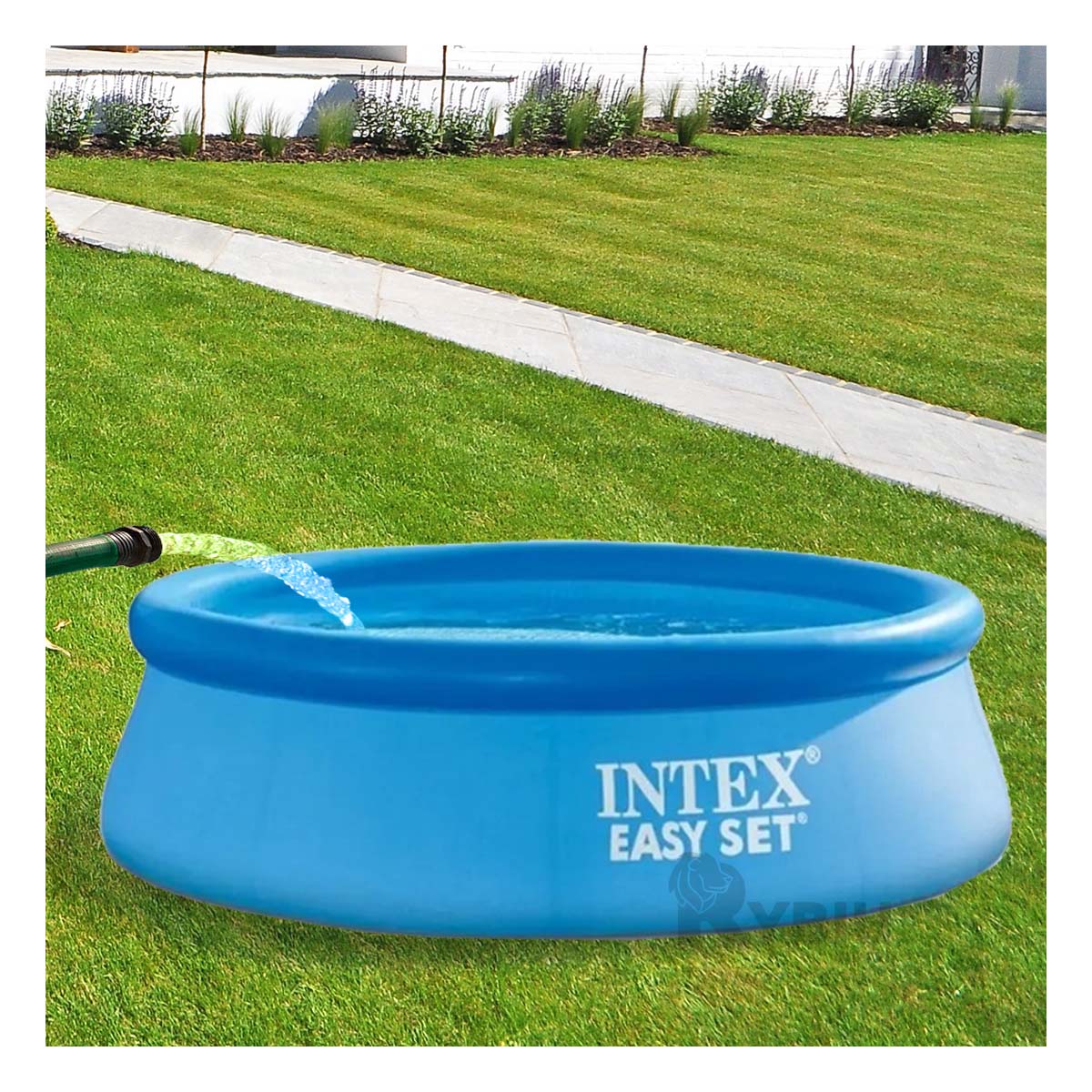 PISCINA SUAVE DISEÑO SUTIL EN CELESTE Y+PAPEL DE REGALO - 1