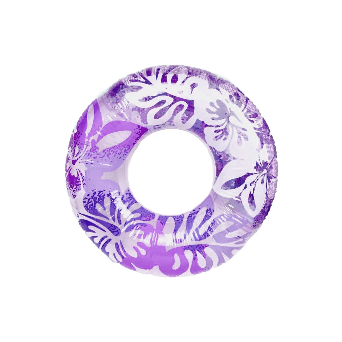 FLOTADOR CIRCULAR MORADO DE 91 CM CON DISENO FLORAL MARINO PARA PISCINA Y+LIGAS REGALO - 3