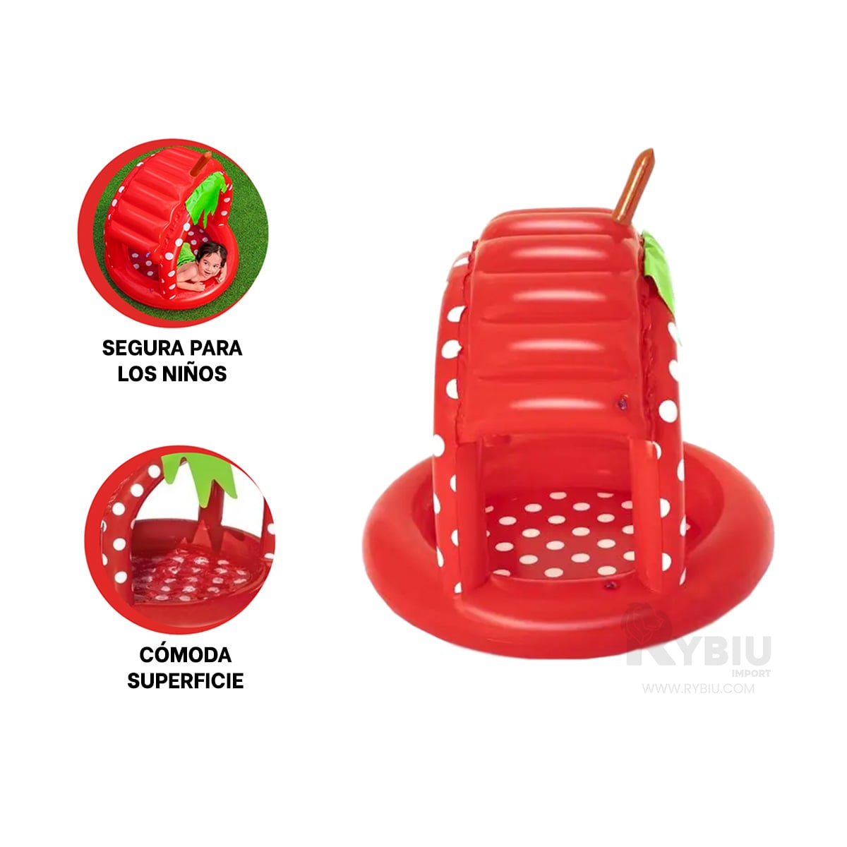 ALBERCA CON DISEÑO LLAMATIVO Y PLACENTERO Y+GIFT STICKERS - 5