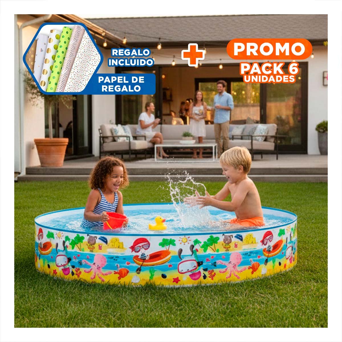 TANQUE OCEANO PARA CASA CON ZONA DE RECREACION FAMILIAR Y USO DIARIO SEGURO Y+POST IT - 1
