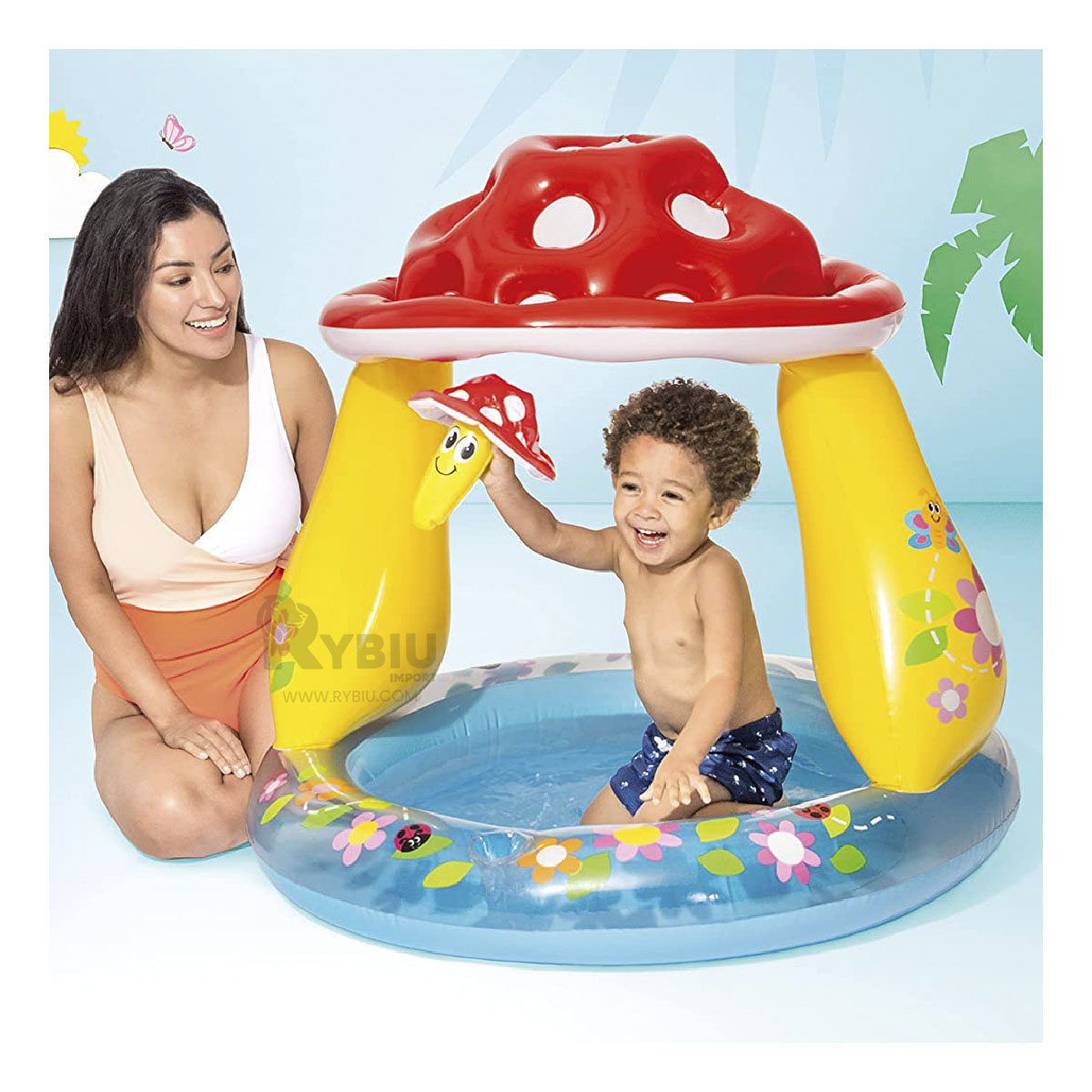 ALBERCA MARAVILLOSA DE HONGUITO MULTICOLOR Y+GIFT STICKERS - 1