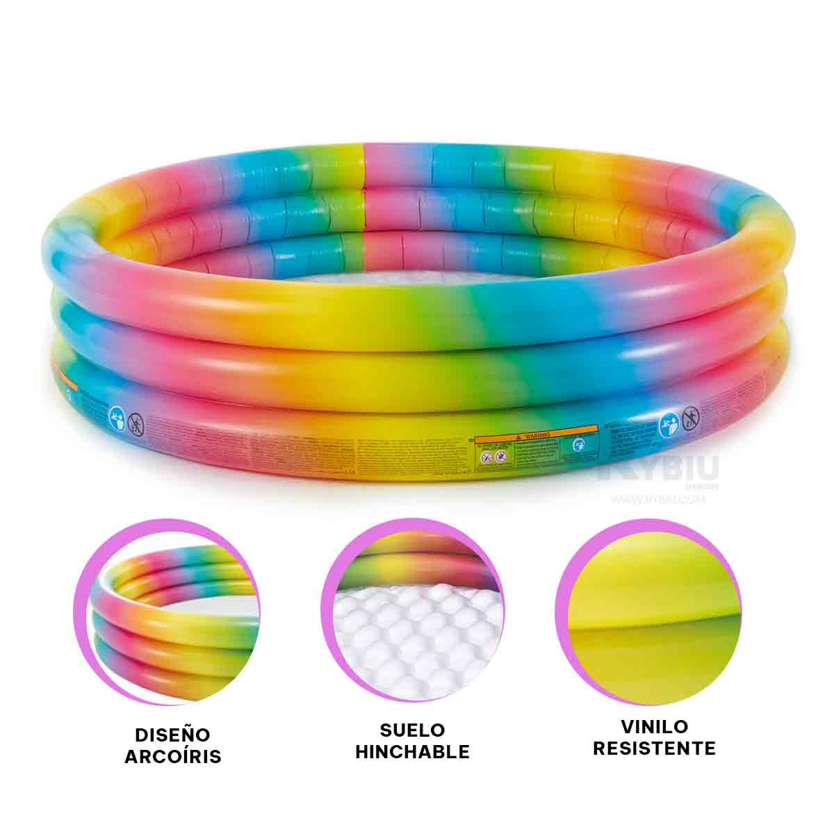PILETA FUNCIONAL PARA BEBES COLOR CELESTE Y+REGALO AGENDITA - 1
