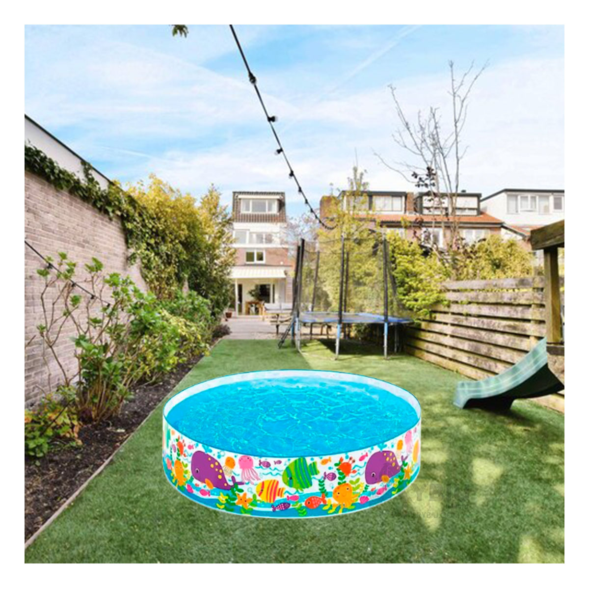 PISCINA ESPACIOSO EN TONO MULTICOLOR Y+PAPEL DE REGALO - 4