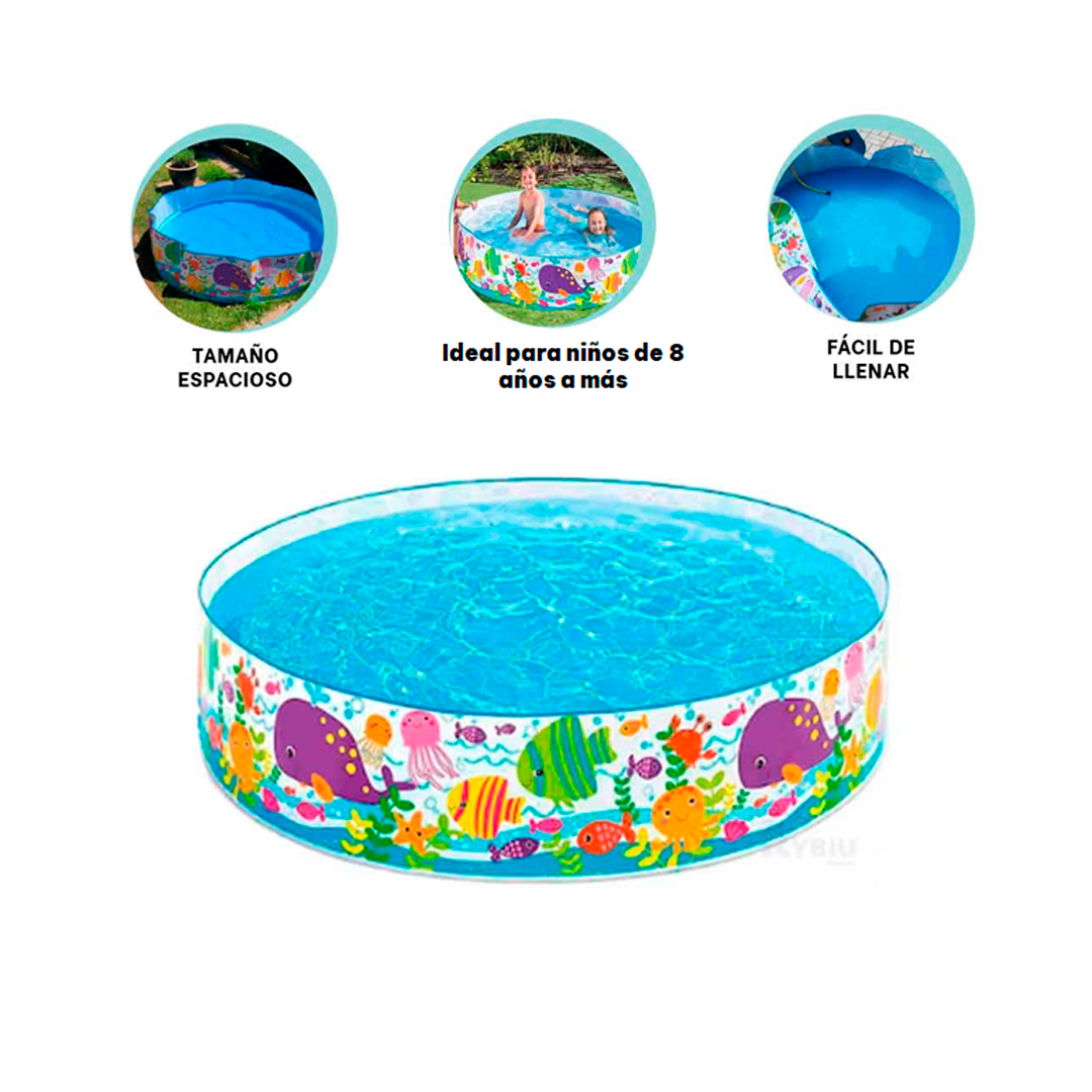 ESTANQUE RESISTENTE DE NIÑOS MULTICOLOR Y+GIFT STICKERS - 3