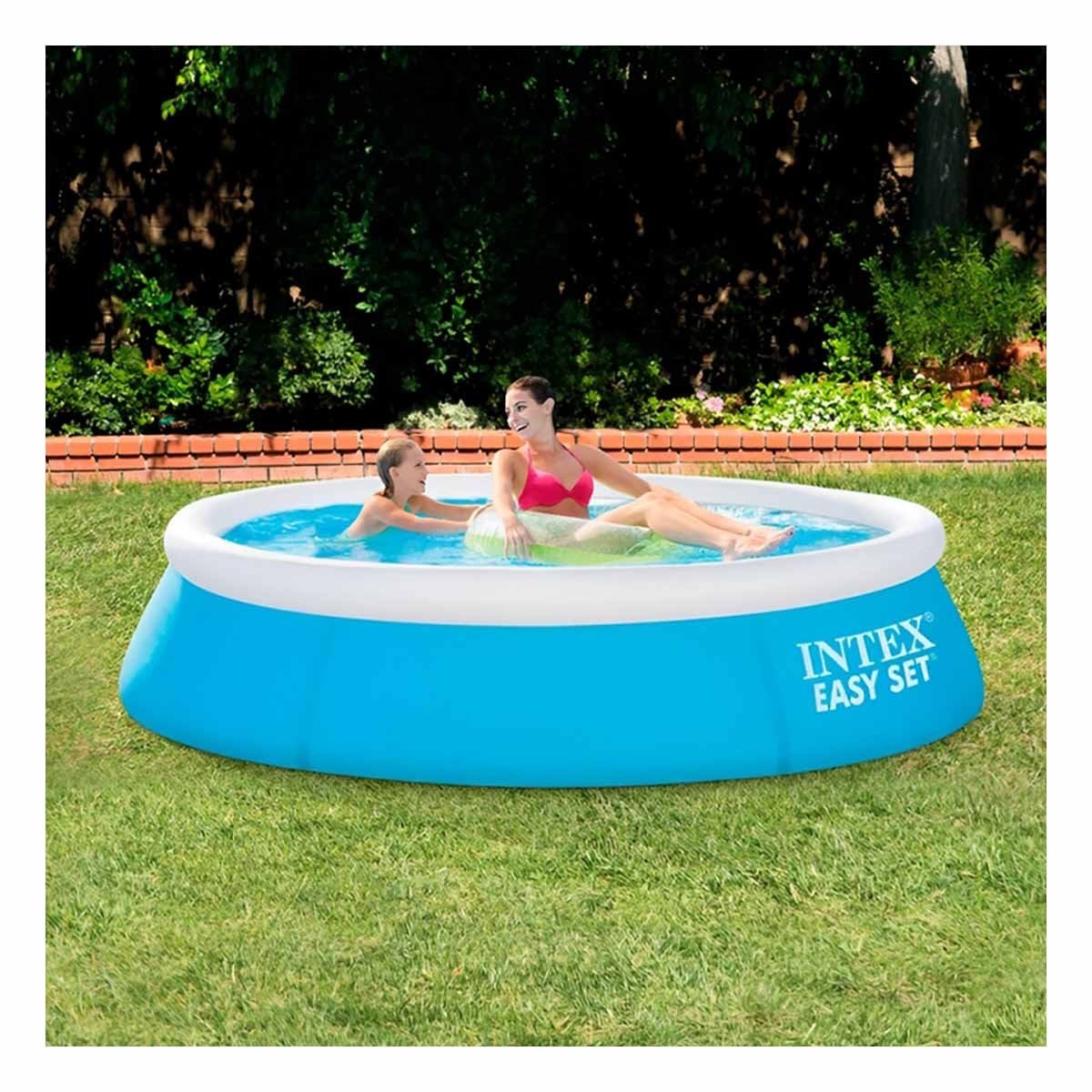 FORMATO INFLABLE REDONDO CON BORDE SUAVE PARA HOGAR Y TEMPORADA CALIDA Y+LIGAS REGALO - 1