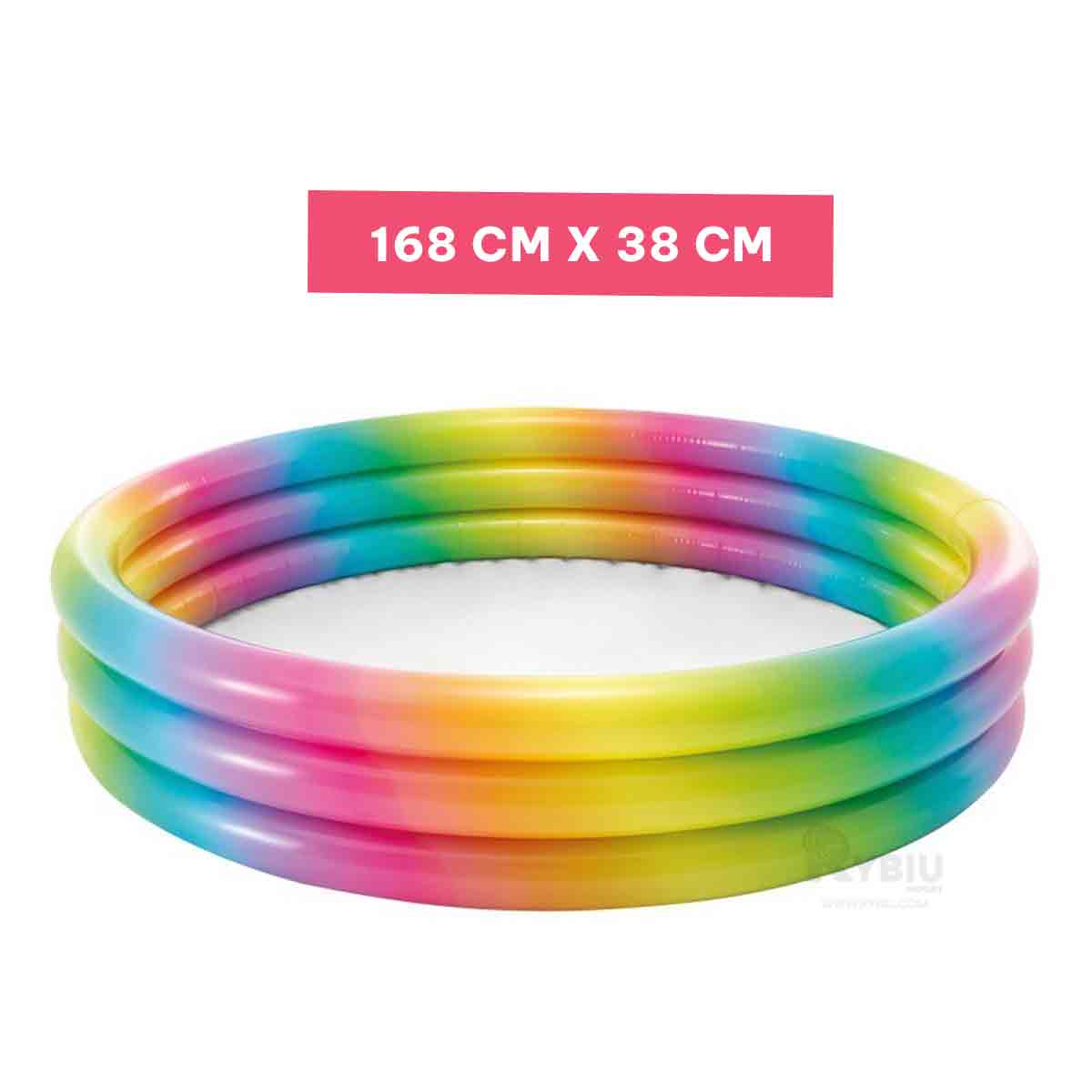 ALBERCA PARA INFANTES DE CELESTE Y+REGALO LIGAS PARA PEINAR - 1