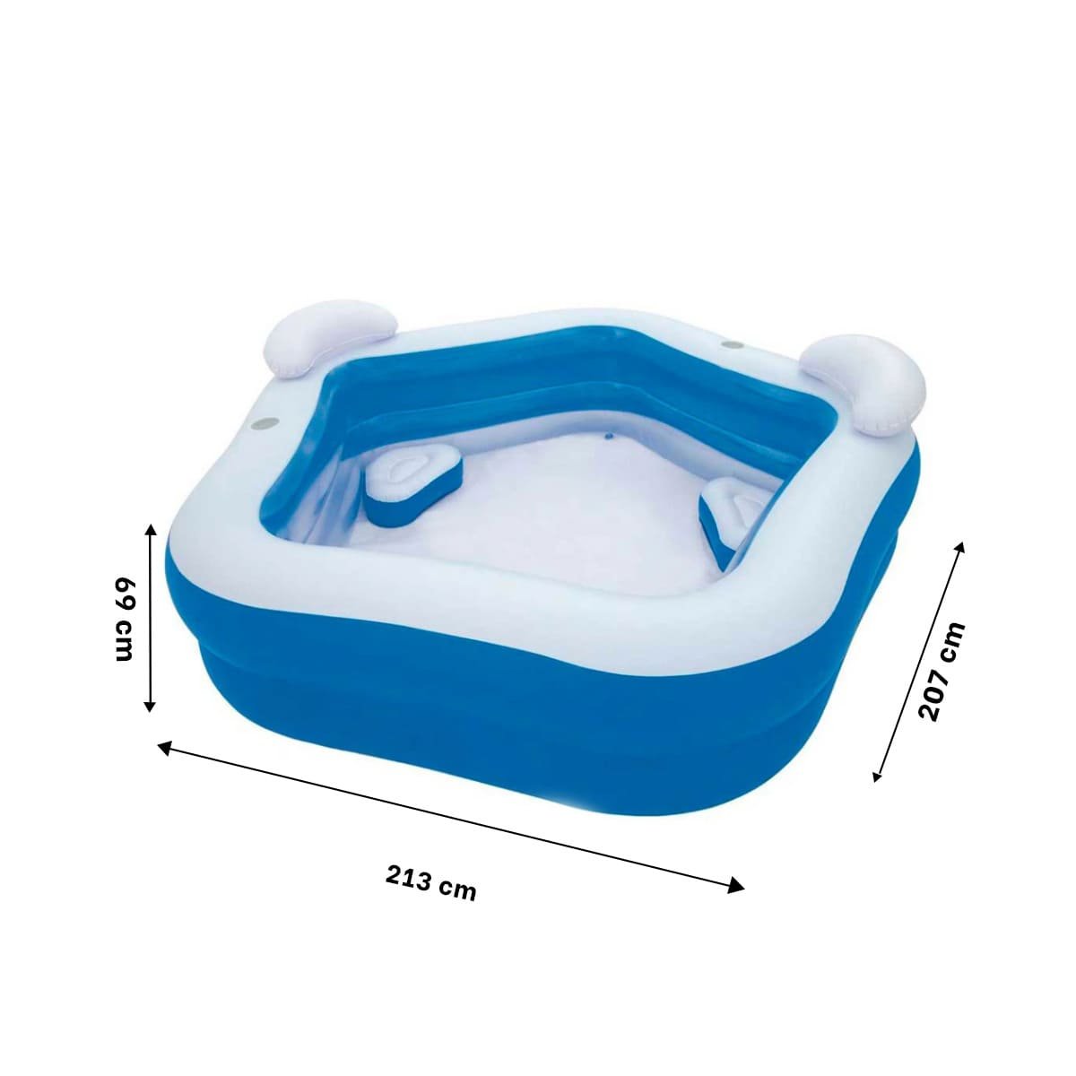PILETA PARA HOGAR Y JARDIN CON ESPACIO FAMILIAR AMPLIO Y SEGURO Y+LIGAS REGALO - 4