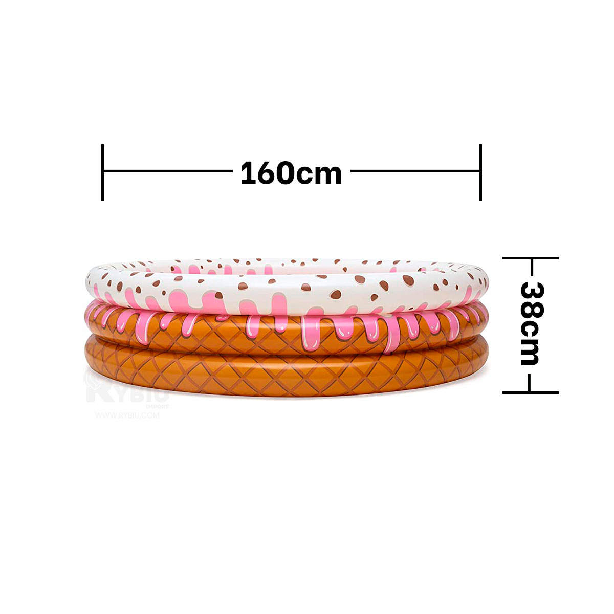 PISCINA HEXAGONAL INFLABLE AMPLIO COMODO NARANJA - 4