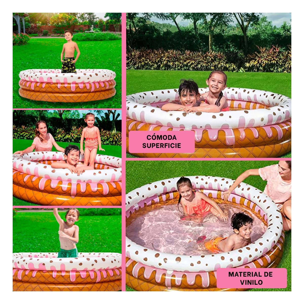 INFLABLE DECORATIVO ESTILO HELADO PARA JARDIN Y HOGAR EN TEMPORADA VERANO Y+POST IT - 5