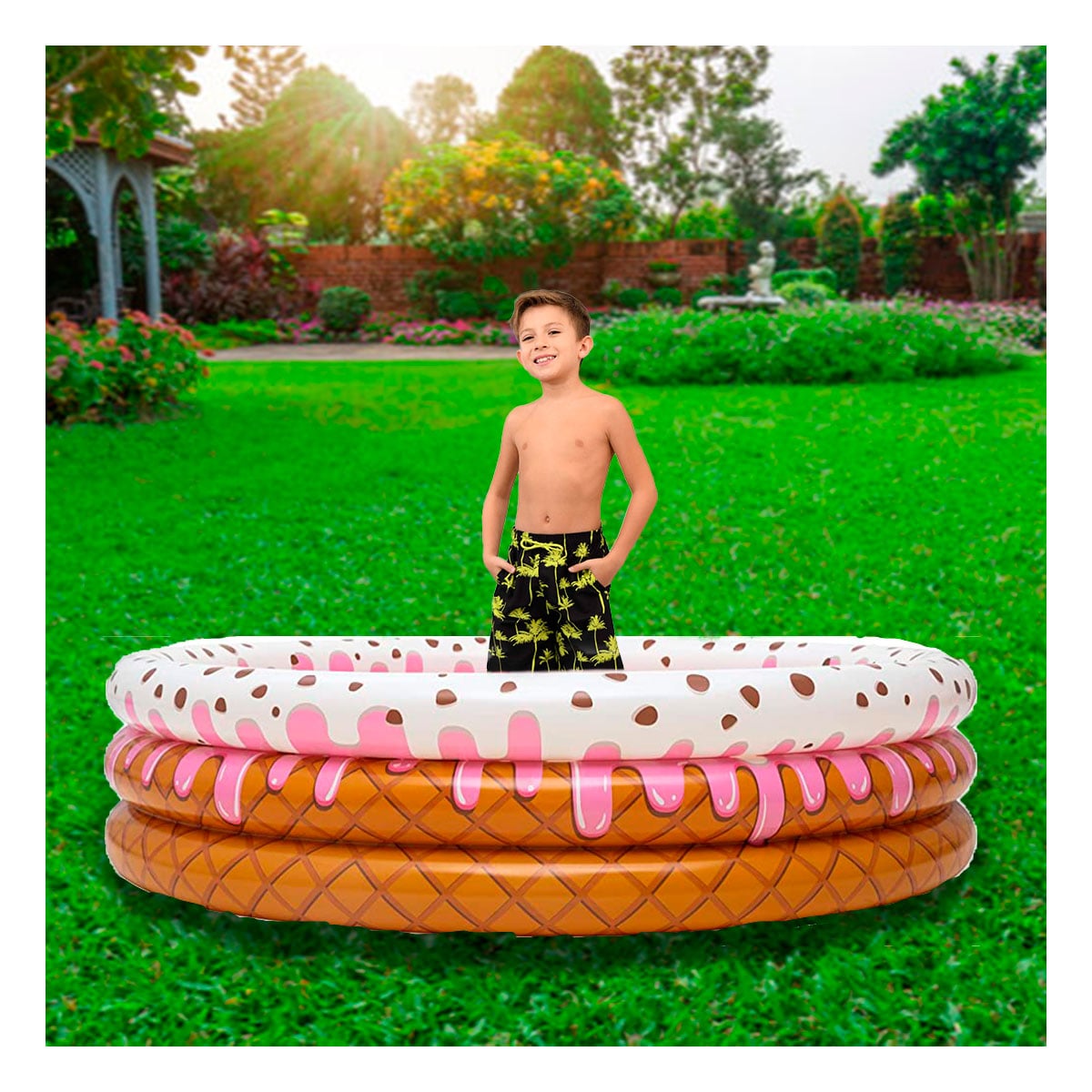 ALBERCA COMODA Y DURADERO PARA NIÑOS Y+REGALO STICKERS - 1