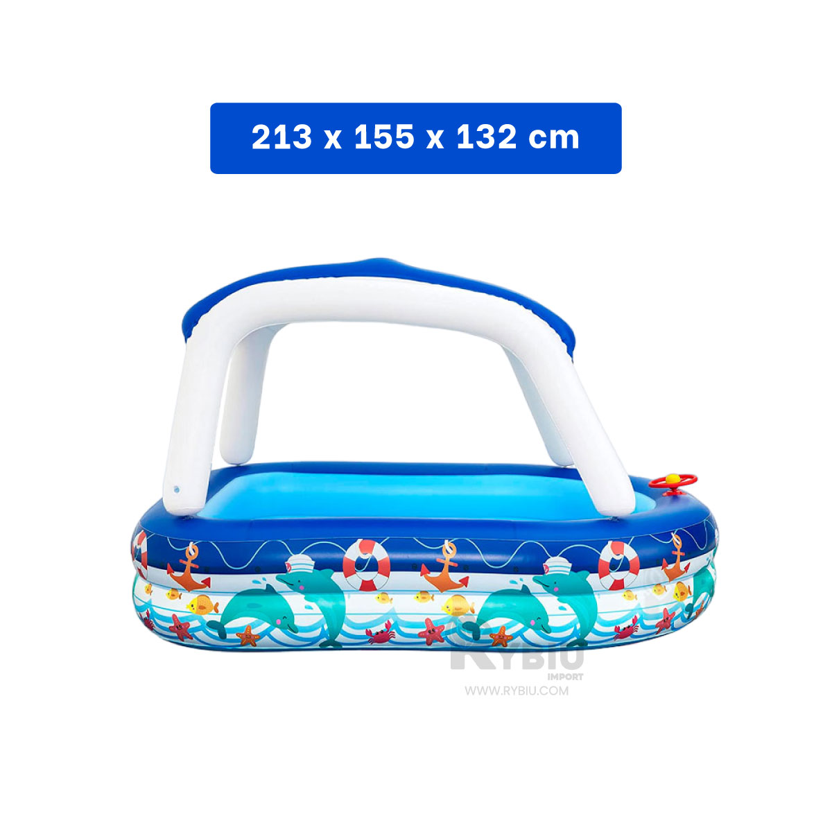 PISCINA FAMILIAR INFANTIL RESISTENTE PARA TARDES SOLEADAS - 5