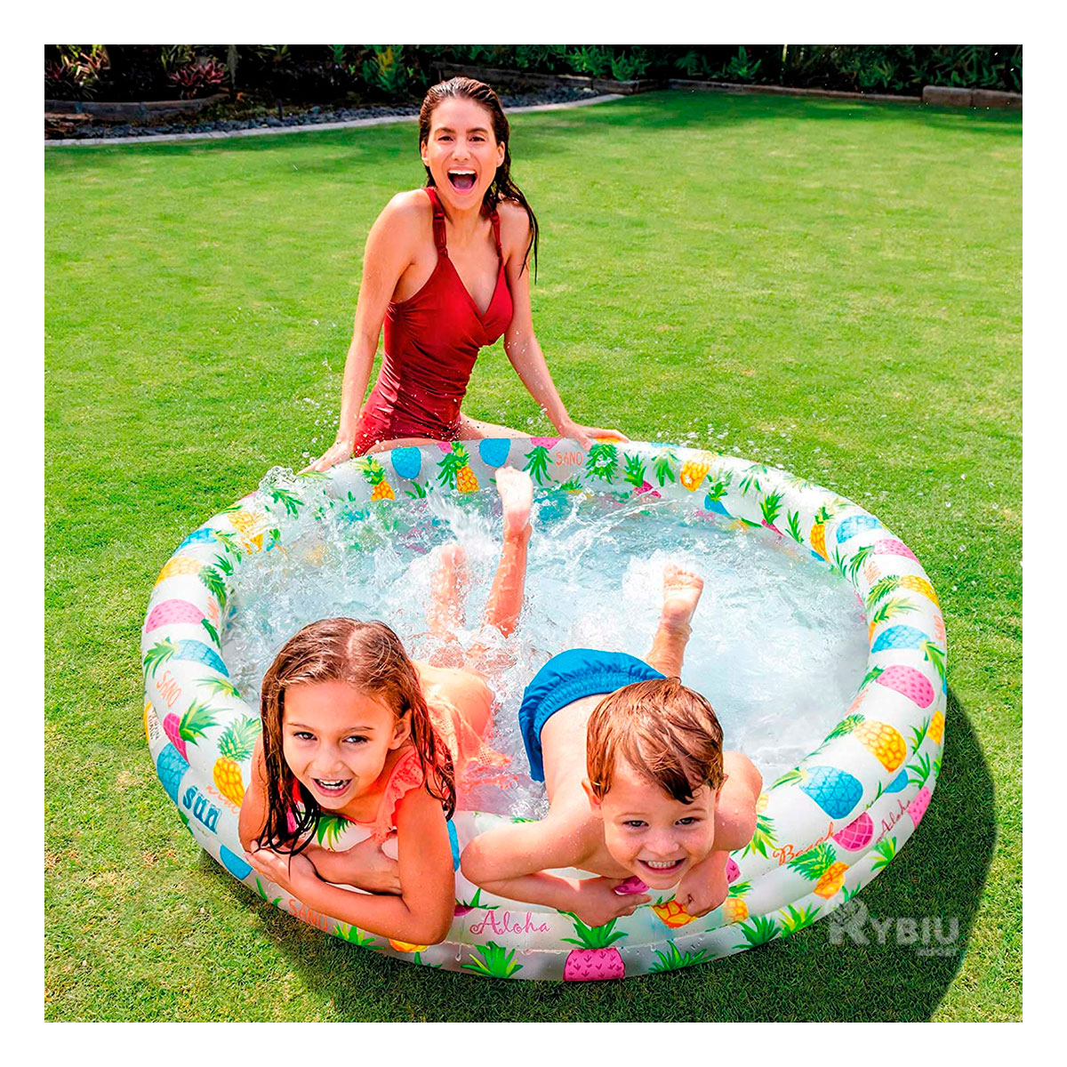 PILETA INFANTIL EN MULTICOLOR Y+REGALO LIGAS PARA PEINAR - 3