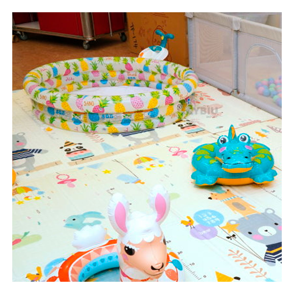 PISCINA SUAVE DISEÑO SUTIL EN MULTICOLOR Y+PAPEL DE REGALO - 1