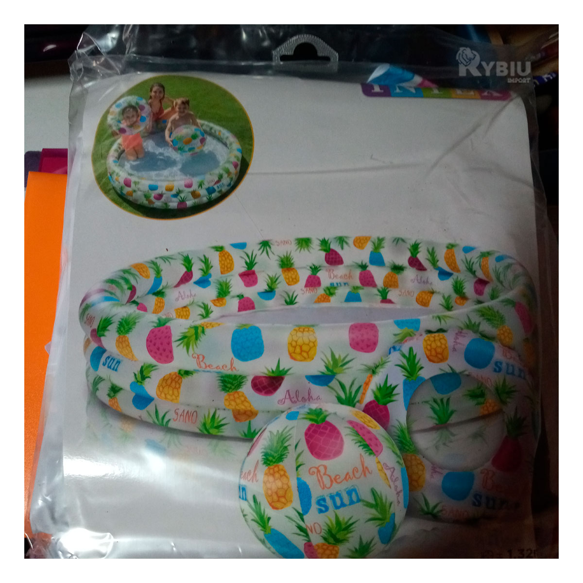 PISCINA SUAVE DISEÑO SUTIL EN MULTICOLOR Y+PAPEL DE REGALO - 4