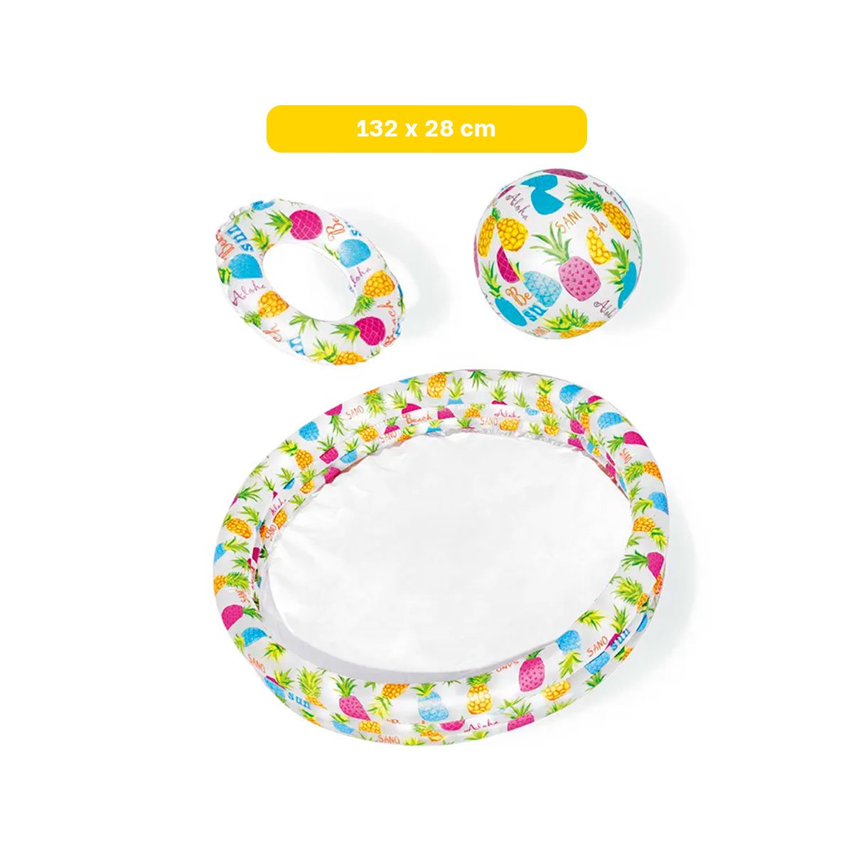 ESTANQUE INFLABLE DECORATIVO PARA CASA CON AMBIENTE VERANO Y JUEGO ACUATICO Y+POST IT - 4
