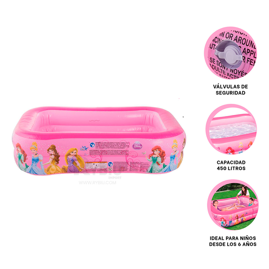 ALBERCA SEGURO PARA BEBE DE ROSADO Y+BANDERITAS ADHESIVAS - 2
